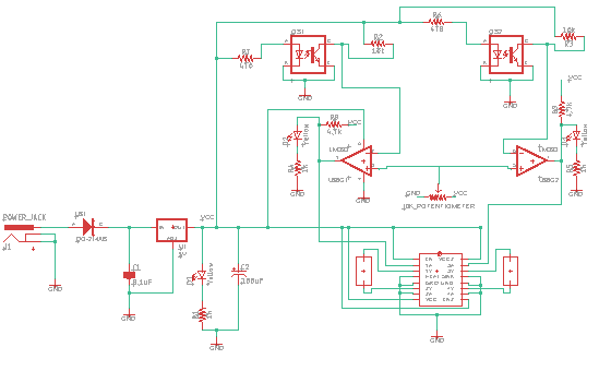 Entire circuit for Line Follower V2.
