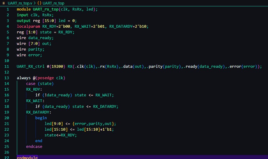 A computer screen shot of a program code

Description automatically generated